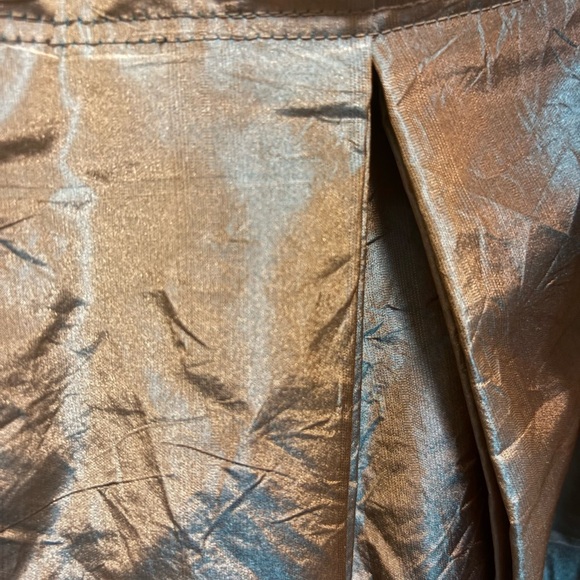 DKNY 100% Silk Pleated Midi Skirt in Opal Blue Gray – Size 10 NWT ($345 Retail) - Picture 8 of 16